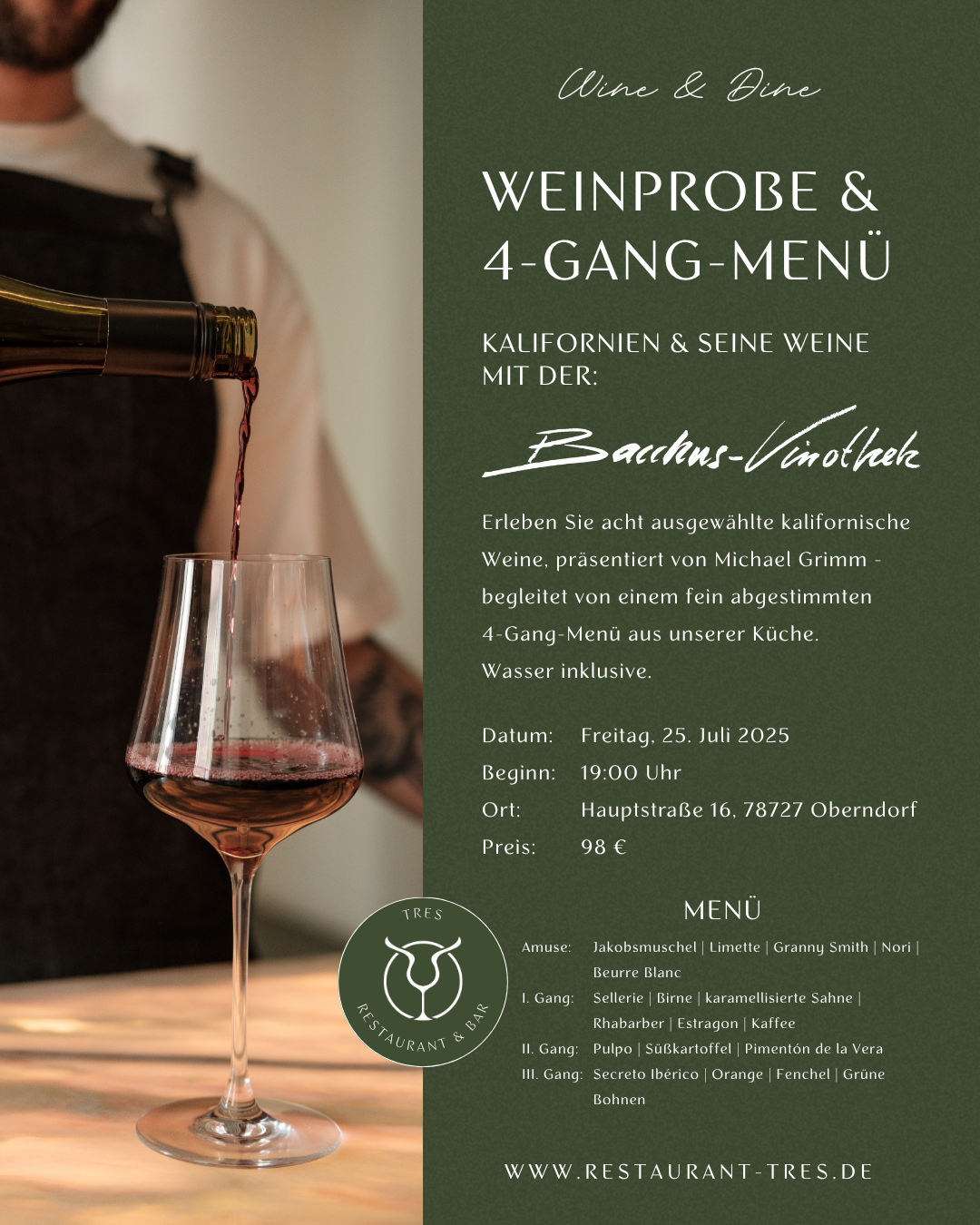 Insta 4zu5 Weinprobe Bacchus Vinothek