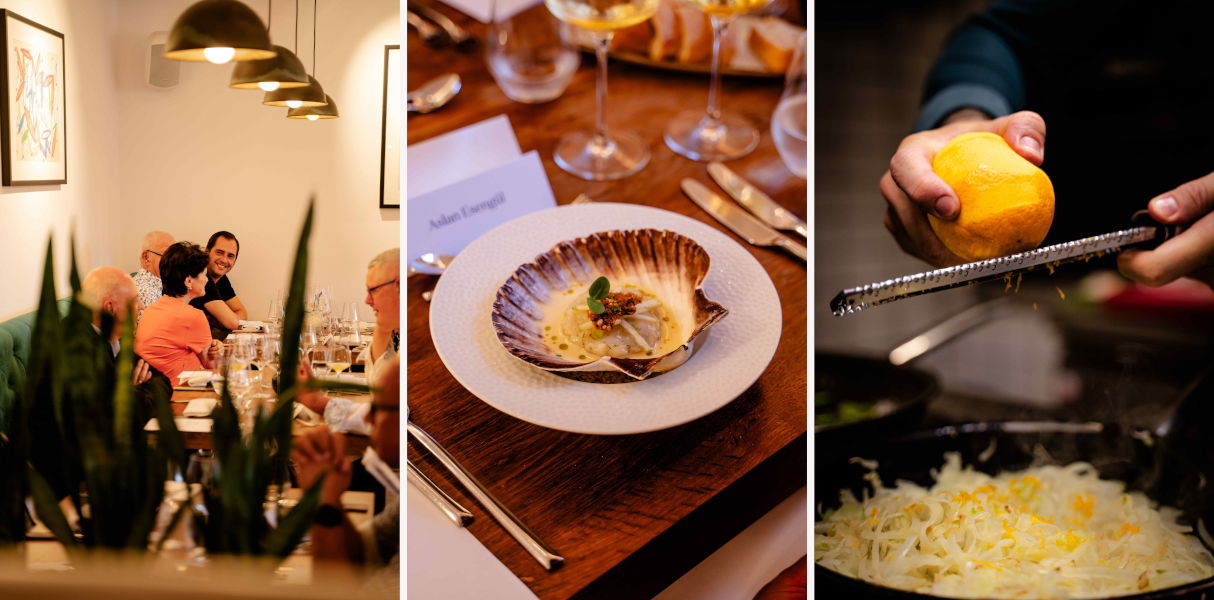 Wine and Dine Kalifornien und seine Weine Restaurant Tres Oberndorf Bacchus Vinothek Picture Copyright Onemedia Marcel Asmus Gstebilder Zitrone Speise